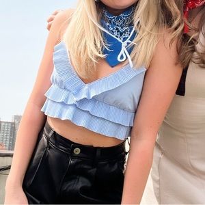 Zara Frilled Crop top